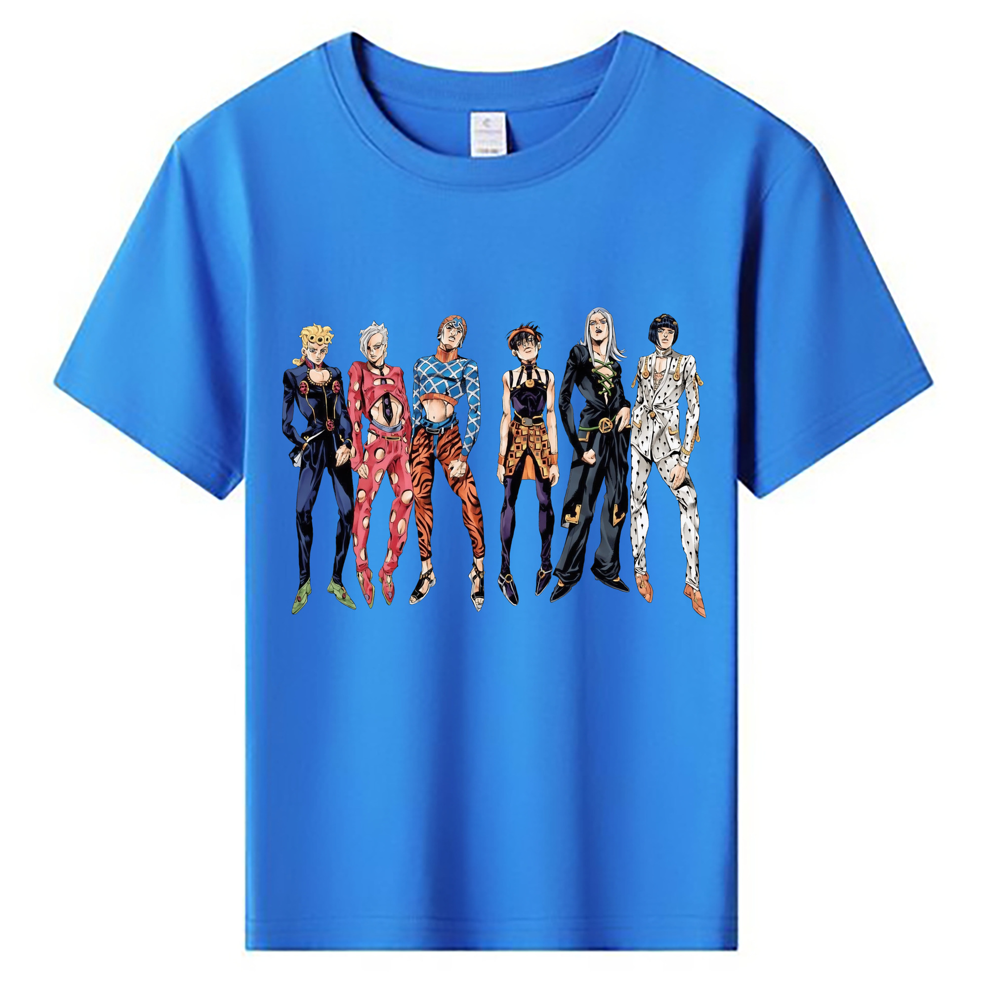 （画像用） ジョジョの奇妙な冒険 JoJo's Bizarre Adventure 綿100％キッズTシャツ（フロントプリント）